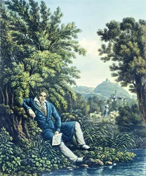 Ludwig van Beethoven by a River