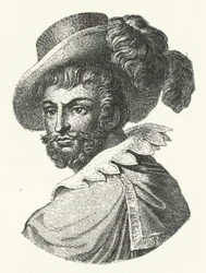 Luis de Camoes, Portuguese Poet (engraving)