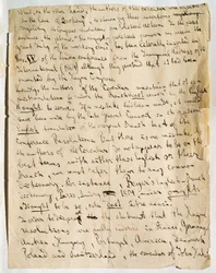Manuscript page of article by Karl Marx, in International Herald newspaper, published January 25