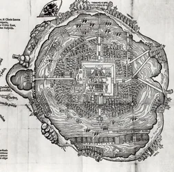 Map of Tenochtitlan from 