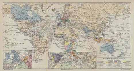 Map of World Shipping Routes