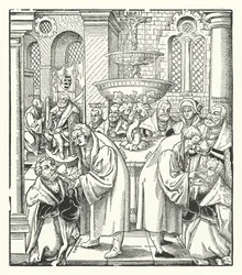 Martin Luther and Jan Hus Administering Holy Communion to the Saxon Royal Family