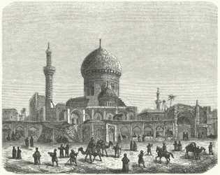 Mosque of Ahmed Khiaga and market square, Baghdad