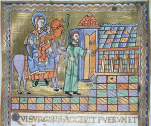 The Flight into Egypt, from The Evangeliarium of the Cathedral of Plock