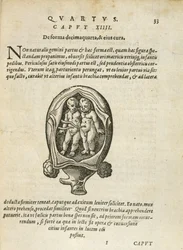 Non-Identical Twins in the Womb, Illustration from Chapter 14, Book 4 of On the Conception and Growth of Man by Rueff, 1587