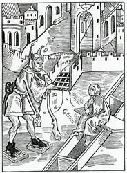 Of contempt, or despising of holy scripture, illustration from Alexander Barclay