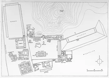 Plan of Olympia, Greece