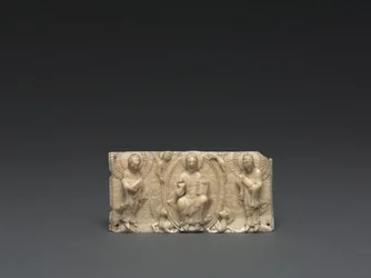 Plaque from a Portable Altar: Christ and the Apostles, Lower Rhine Valley