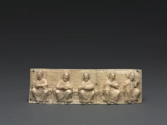 Plaque from a Portable Altar: Christ and the Apostles, Lower Rhine Valley, 1050-1100