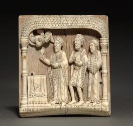 Plaque from a Portable Altar: Zacharias at the Altar