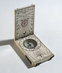 Portable Sundial, made by Lienhart Miller, Nuremberg, 1614