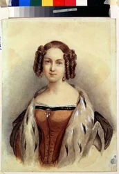 Portrait of Princess Marie of Hesse and the Rhine, Future Empress of Russia