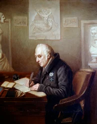 Portrait of Alexander Von Humboldt in His Office