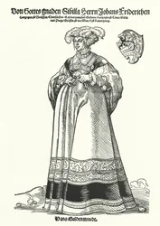 Portrait of Sibylle, Duchess of Saxony
