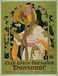 Poster advertising Transvaal a Coffee, Wine and Tea Salon