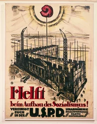 Poster for the Independent Social Democratic Party of Germany (USPD)