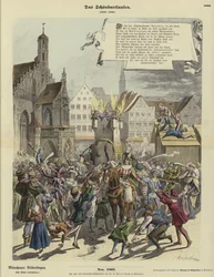Procession of the Schoenbartlaufen, Nuremberg, Germany, 1349-1539