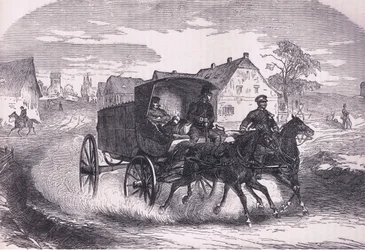 Prussian military post, Cassells History of the War between France and Germany published by Cassell and Company Limited, c.1890