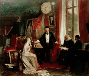 Richard Wagner with Franz Liszt and Liszt