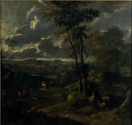 Rider in a Landscape with a Town