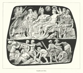 Roman Emperor Augustus and his third wife, Livia