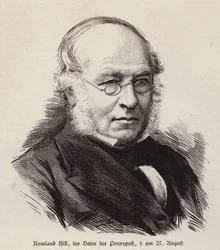 Rowland Hill, British Reformer of the Postal Service and Inventor of the Postage Stamp