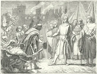 Rudolf of Habsburg, the Newly Elected King of Germany, Greeted by the People of Basel