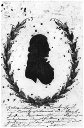 Silhouette of Ludwig van Beethoven