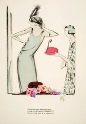 Mirror, Mirror..., hats by Martha Lowenthal, from Styl, pub.1922