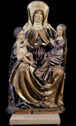 St Anne with Virgin and Child (sculpture by Southern Swabia school)
