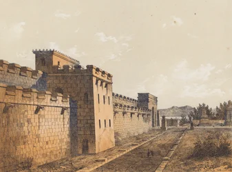 Street in Pompeii, Campania, Italy