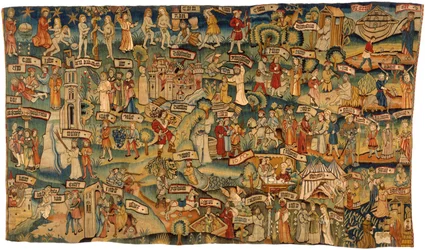 Tapestry Depicting Thirty-Six Scenes from the Old and New Testaments, from Middle Rhineland