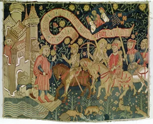 The Arrival of Joan of Arc at the Castle of Chinon on the 6th of March, 1423, received by Charles VII