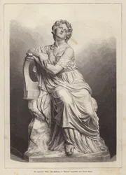 The Grieving Muse, marble statue by German sculptor Robert Cauer the Elder