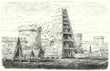 The Helepolis of Demetrius I of Macedon (engraving)