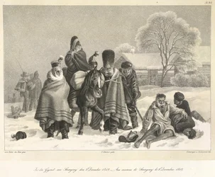 The Retreat from Moscow, 3rd December 1812, illustration from 