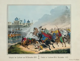 The Siege of Lucknow in Uttar Pradesh during the Indian Rebellion of 1857