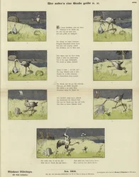 The Stork and the Frog in a Vase