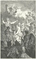 The baptism of Clovis I, King of the Franks, 496