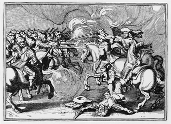 The Death of King Gustavus at Lutzen