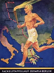Torch Bearer at the Berlin Olympic Games, 1936