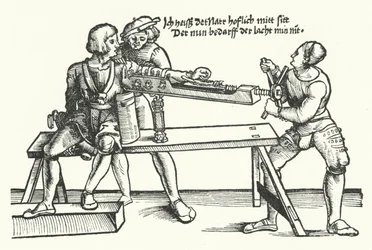 Treating a Soldier with a Wounded Arm