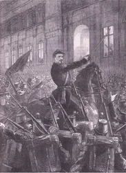 Trochu rallying the National Guards outside Hôtel de Ville, Cassell
