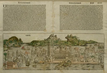 View of Venice, illustration from the Liber Chronicarum by Hartmann Schedel published in Nuremberg, 1493
