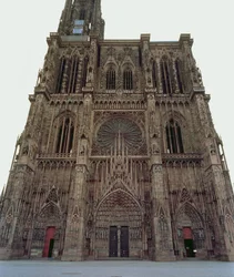 West facade of Strasbourg Cathedral, begun 1277