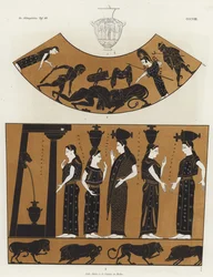 Women carrying hydria