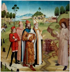 Saint Giles and King Wamba at the Royal Hunt, c. 1470-1480