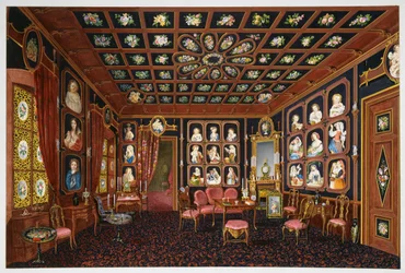 Conversation Salon in Villa Lazarovich, Trieste Residence of Maximilian of Habsburg