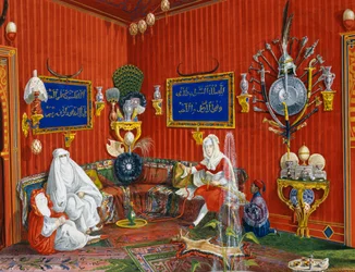 The Oriental room in Villa Lazarovich