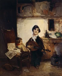 Cripple Playing the Mandolin or The Storyteller